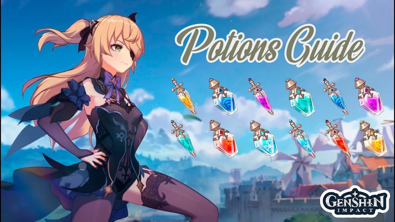 Genshin Impact Potions Guide + How to Get Crafting materials YouTube