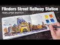 Flinders Street Railway Station sketch