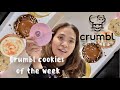 TRYING CRUMBL COOKIES OF THE WEEK 🍪 GOT THE  MYSTERY COOKIE FOR FREE AS BIRTHDAY COOKIE