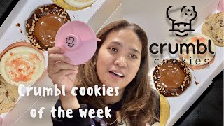 TRYING CRUMBL COOKIES OF THE WEEK 🍪 GOT THE  MYSTERY COOKIE FOR FREE AS BIRTHDAY COOKIE