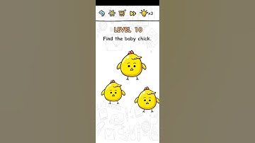 Brain Challenge Puzzle Level 10 Find the baby chick answer - Gameplay Solution Walkthrough