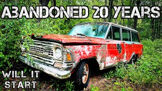 WILL IT RUN? Abandoned Jeep Wagoneer has been sitting for decades