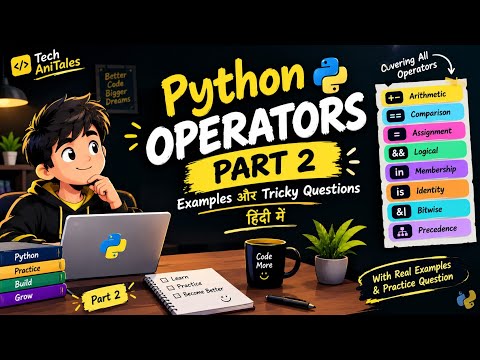 Python Operators Part 2 🔥 | Examples और Tricky Questions हिंदी में