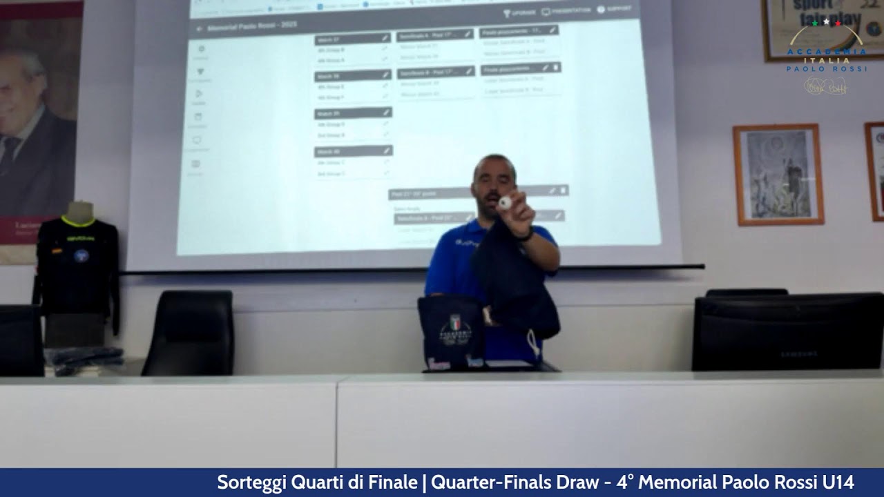 Sorteggi Quarti di Finale | Quarter-Finals Draw - 4° Memorial Paolo Rossi U14