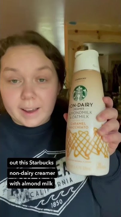 Starbucks non dairy almond milk and oat milk creamer