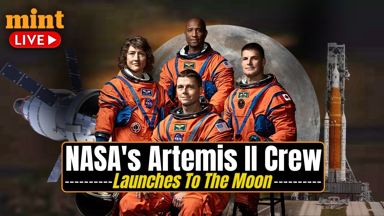 NASA LIVE | NASA's Artemis II Crew Launches To The Moon | NASA's Moon ...