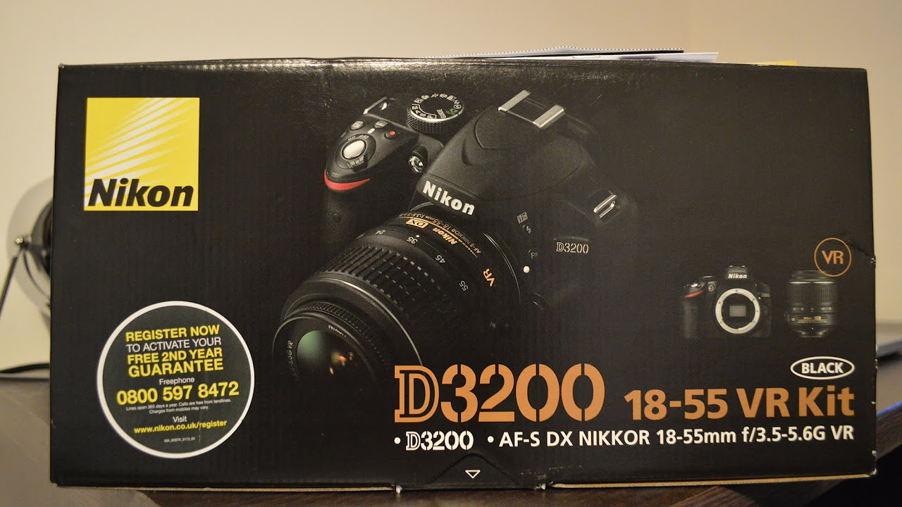 Nikon D DSLR and Nikkor DX mm VR Lens Unboxing +