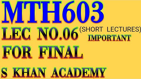 MTH603 SHORT LECTURE 6 FOR FINAL DIFFRENTIATION USING DIFFERENCE OPERATOR.||S KHAN ACADEMY||