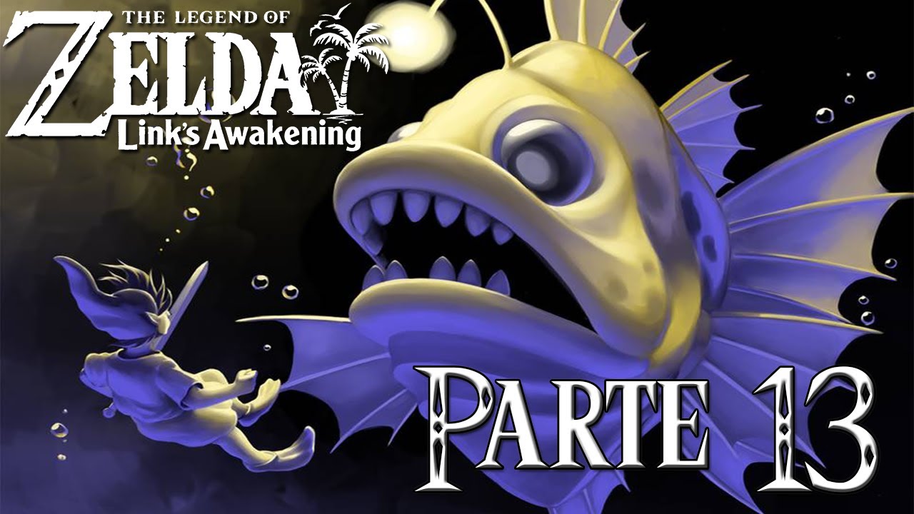 The Legend Of Zelda Link's Awakening parte 13 PEZ ABISAL Y BUSCANDO