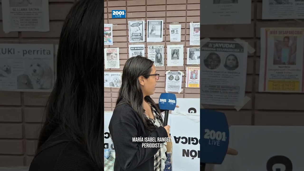 Buscan a sus familiares: pegan carteles de desaparecidos en refugios