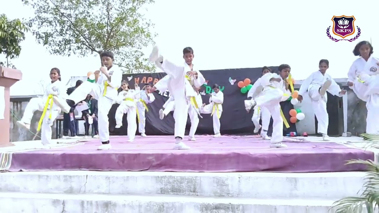 KARATE DRILL //77TH REPUBLIC DAY CELEBRATION//SKPS,DABHARA 