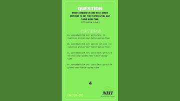 Q134 | JNCIA-DC | Module-3 - Ethernet Switching