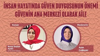 Nuray Baştan Aydın - İnsan Hayatında Güven Duygusunun Önemi - Güvenin Ana Merkezi Olarak Aile