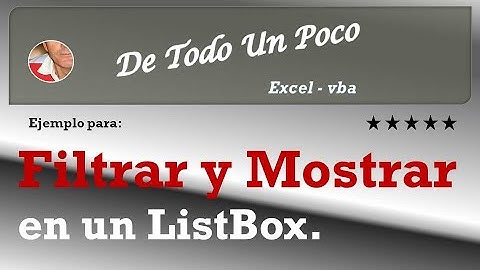 Filtrar ListBox según selección del ComboBox.