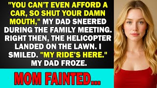 At the Family Meeting, My Parents Called Me Poor — Then My Helicopter Landed. My Dad Froze And…