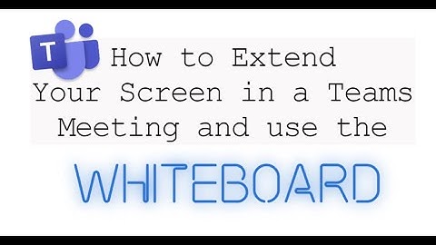 Use your Interactive Panel to draw on Microsoft Whiteboard in a Teams Meeting