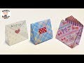 折り紙１枚でかわいい紙袋　実用使い Cute paper bag 【音声解説あり】 / ばぁばの折り紙