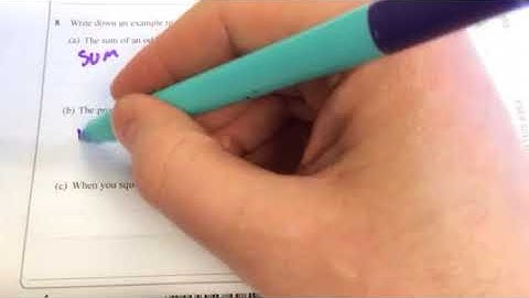 Maths GCSE Foundation Paper 1 Q8 prime, squares and integers