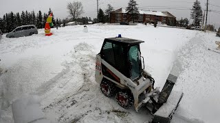 Swapping Bucket for Snow Blower on Bobcat 463