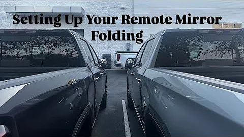 How To Set Up Your Remote Folding Mirrors on Your Sierra