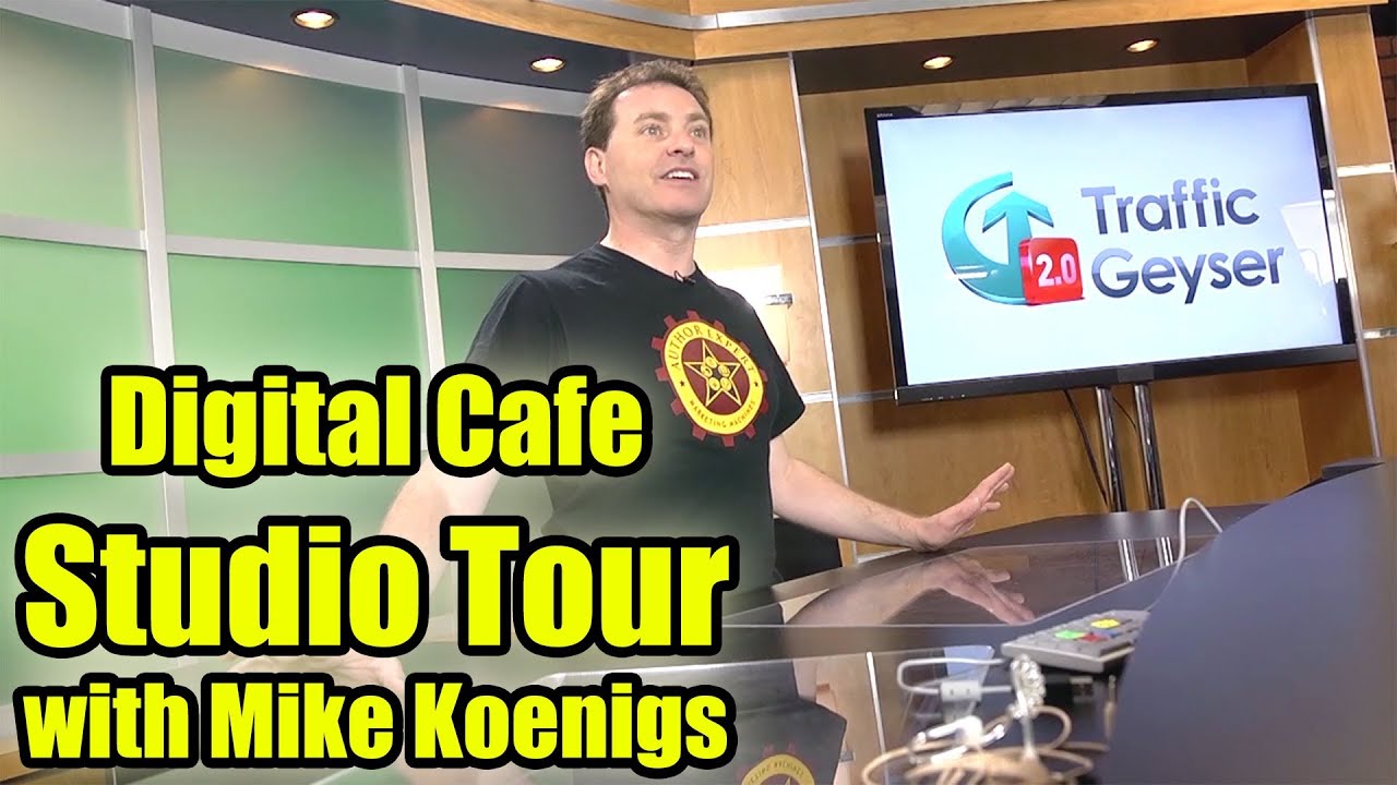 Digital Cafe Studio Tour with Mike Koenigs - How to Put Seven Sets in a Small Space!