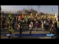 09.03.2014 Plusieurs milliers d&rsquo;antinucléaires manifestent sur les ponts du Rhin et à Fessenheim