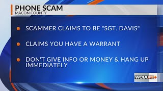 Macon Co. Sheriff’s Office warns of scam calls