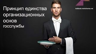 Видео Принцип единства организационных основ госслужбы (автор: Роман Мельниченко)
