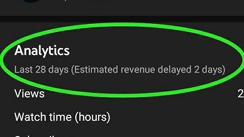 YouTube Estimated Earnings Update Not Showing