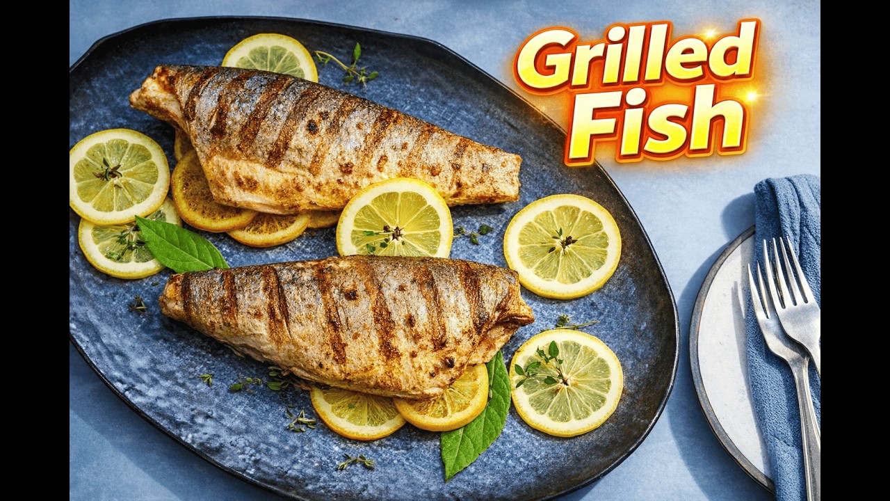 fish grill recipe - grill fish recipe - how to cook fish in grill complete video