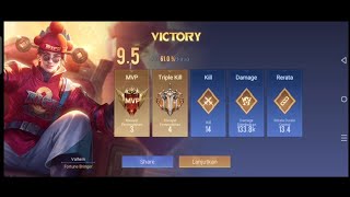 Valhein Fortune Bringer Triple Kill - Arena of Valor