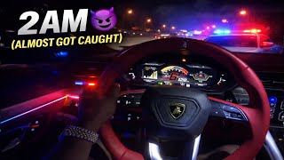 POV: Cutting Up in a Lamborghini Urus at 2AM 😈 (Almost Got Caught)