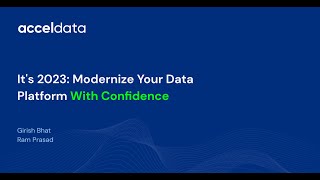 Webinar: It's 2023. Time to Modernize Your Data Platform