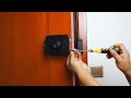Invisible door lock household wireless remote control door lock hidden lock mobile phone remote