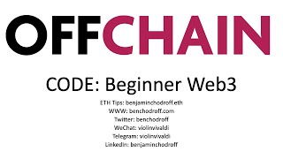 OffChain Code: Beginner Web3 - Lesson 001
