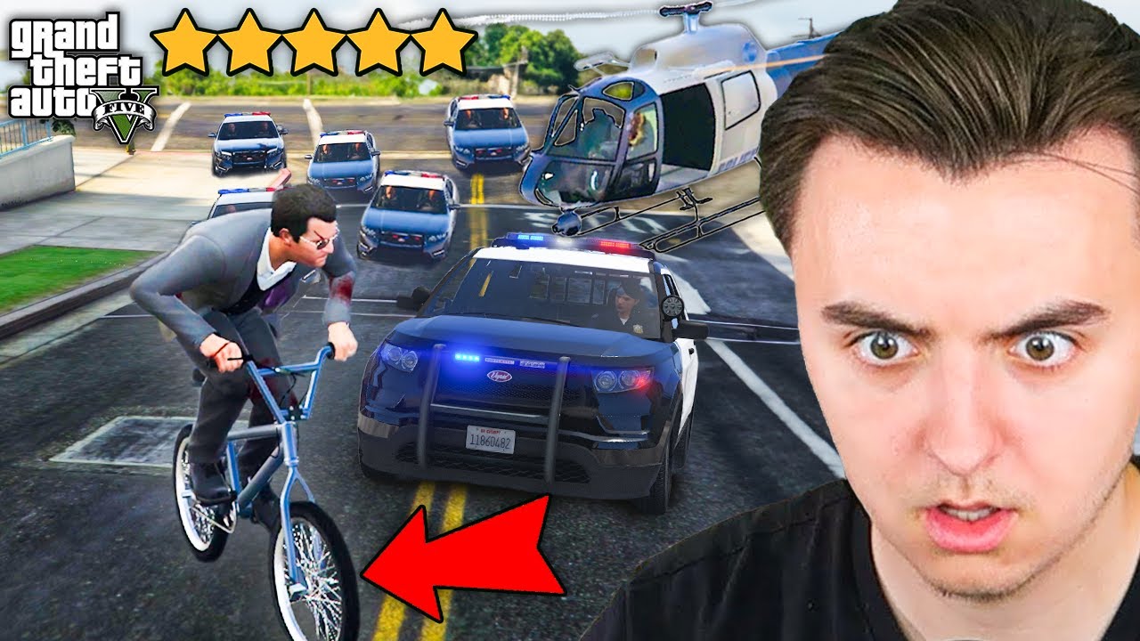 Dokážu Utéct 5 Hvězdičkám na Kole v GTA?