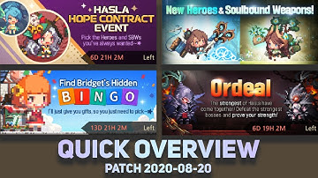 Crusaders Quest - Quick overview on 2020-08-20 patch, bingo, desired hero contract, ordeal.