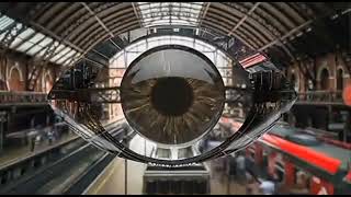 Vinheta interprogramas da Band com a logo de vidro | Estação Luz do metrô (2020-Atual)