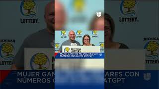 A woman wins $100,000 from the #Powerball with the numbers given to her by #chatgpt