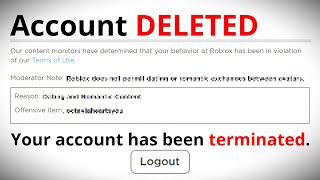 My Roblox Account Was 'DELETED'...