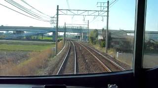 名鉄1200系 前面展望 東岡崎⇒知立(1114F)