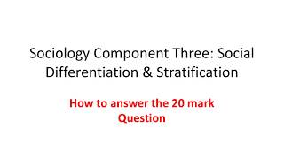 C3: Section A - How to Answer the 20 Mark Question