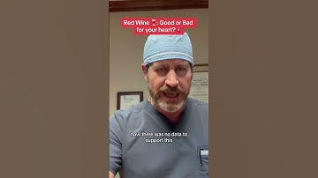 Red Wine...Good or Bad for your heart?? #heartdoctor #heartsurgeon #redwine #alcohol #fyp