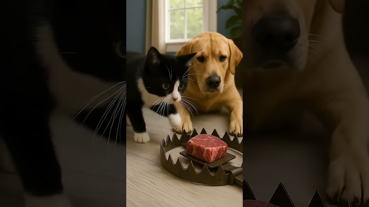 Will The Cat Risk It? Cat vs. Meat Trap — The Ultimate Test!