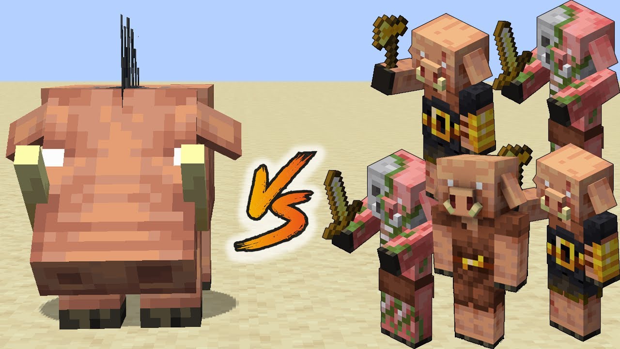 Hoglin vs Piglin Army (Minecraft Mob Battle) - YouTube