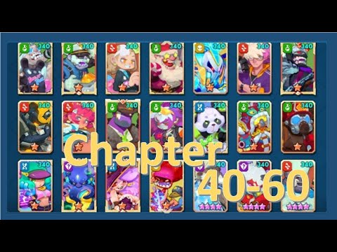 『💤不休戰隊 NonStop Game』Pass Chapter 40 - 60. 2022.04.17 Non Deposit Player. 無課推圖記錄 抵達 第40章_第60關