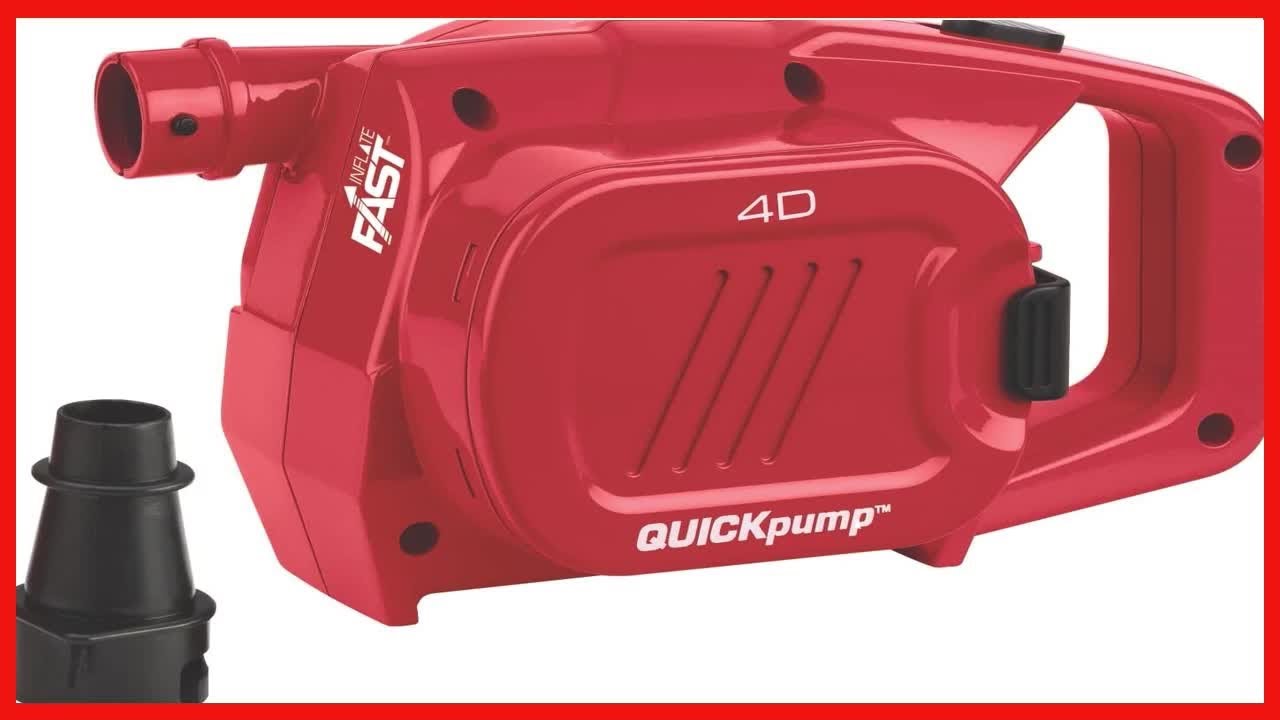 Coleman Handheld Pump for Air Mattress | Battery-Powered QuickPump for Inflating Air Beds