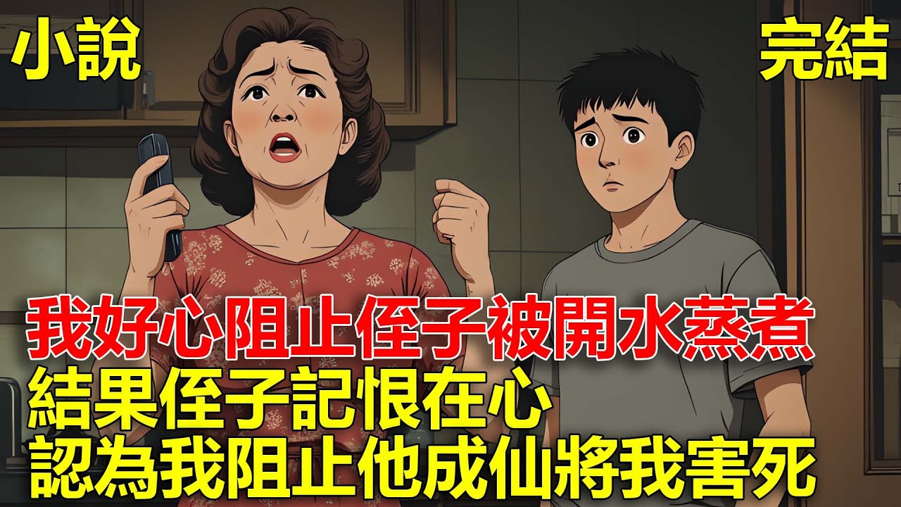 我好心阻止侄子被開水蒸煮，結果侄子記恨在心，認為我阻止他成仙將我害死!