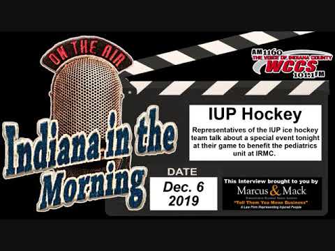 Indiana in the Morning Interview: IUP Ice Hockey Team (12-6-19)