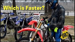 CR500 vs YZ450 vs CR250 vs YZ250